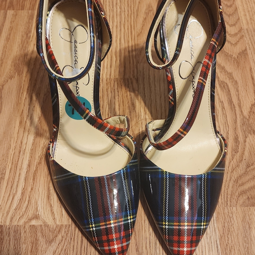 Jessica Simpson Women's Plaid Heels - Multicolor